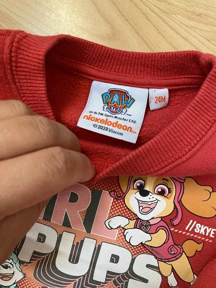 Pull col rond manches longues Pat Patrouille 24mois Nickelodeon - photo numéro 4