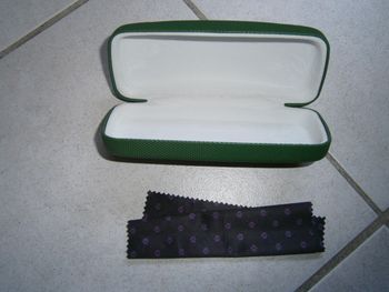 Etui à lunettes vert LACOSTE