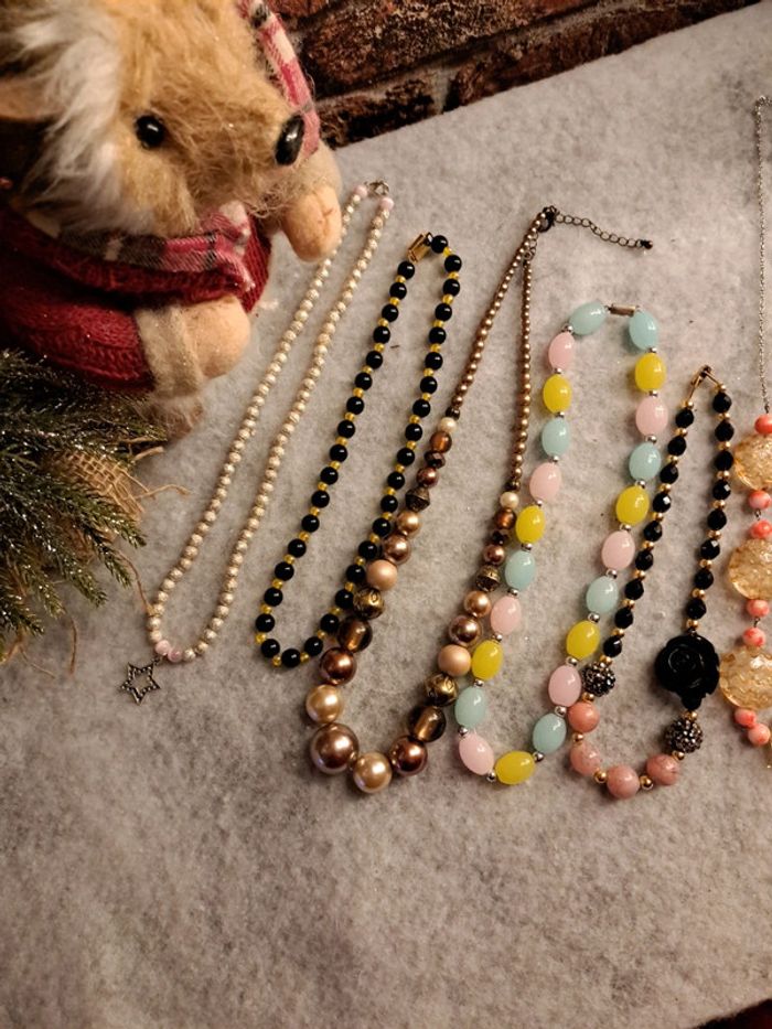 Lot de colliers multicolore artisanale - photo numéro 4