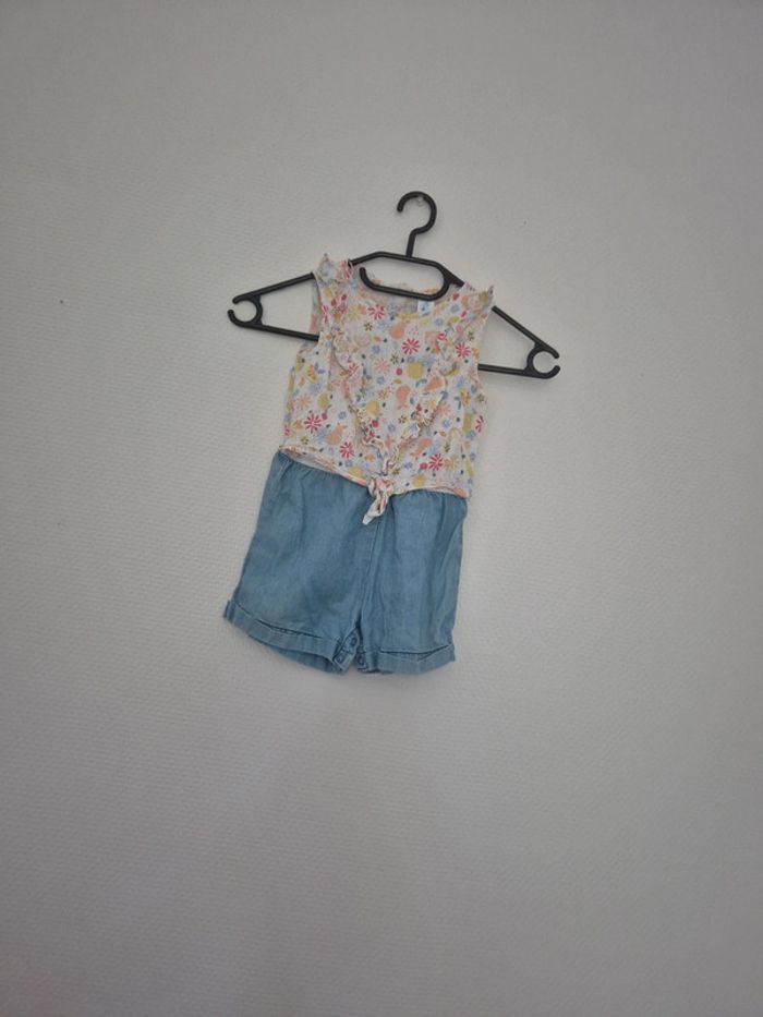 Combi short fille