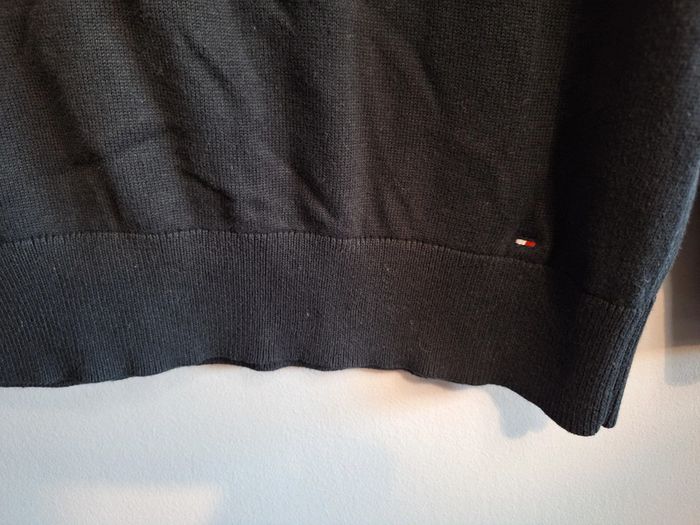 Pull col roulé tommy hilfiger vintage noir et rouge femme - taille M - photo numéro 5