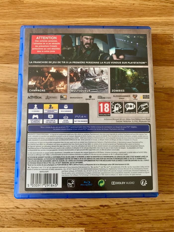 PS4 call of duty Black Ops cold war - photo numéro 2