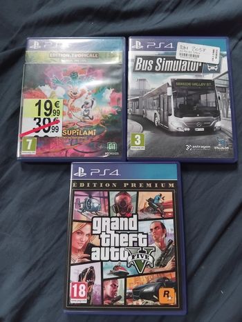 Je vends mes jeux de ps4