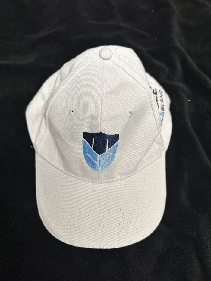 Casquette mêlée ciel & blanc