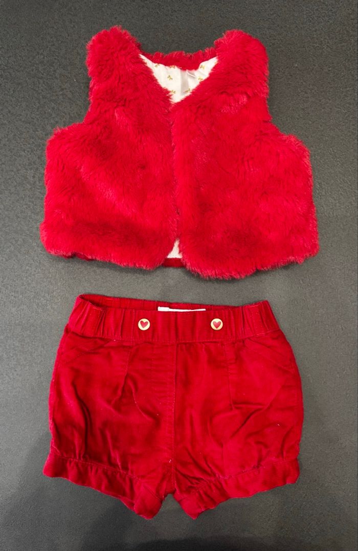 Ensemble gilet et short 6 mois