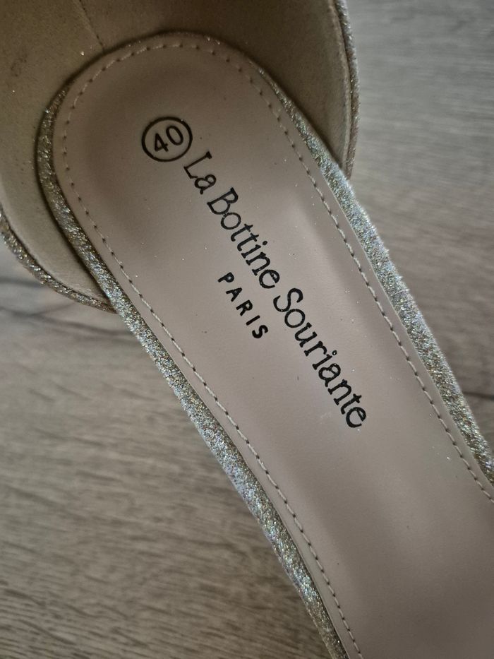 Sandales champagne pailletées La Bottine Souriante 40 - photo numéro 3