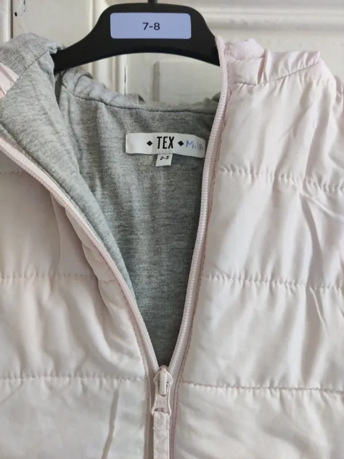 Doudoune rose sans manches TEX 2-3 ans - photo numéro 2