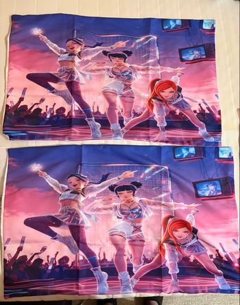 Drap lit avec élastique aux côtés pour matelas 1 pers 90 x 200 cm et 2 grandes taies d’oreiller KPOP