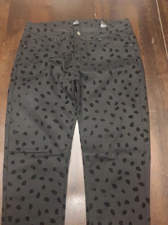 Pantalon noir coupe jeans H&M eur 40 - photo numéro 7