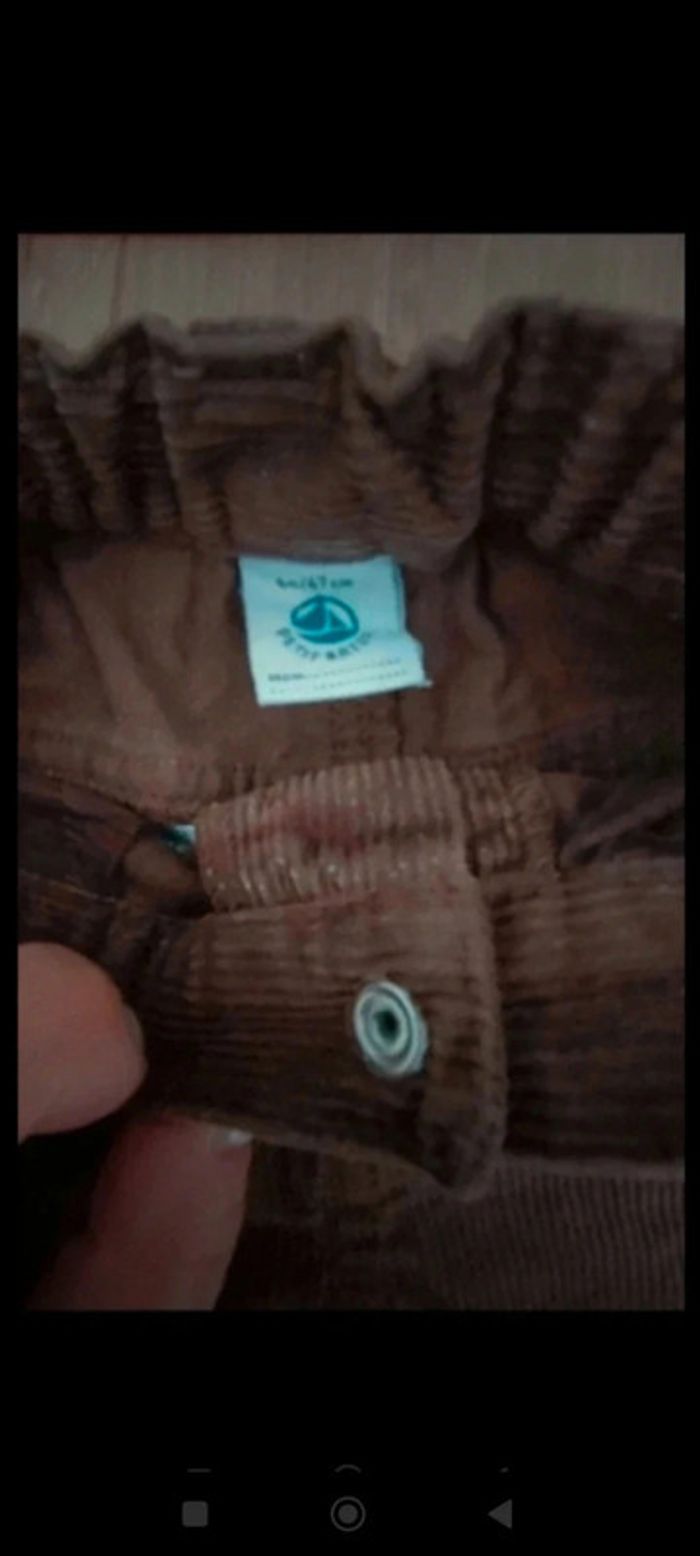 Ensemble sergent major/petit bateau 6 mois - photo numéro 3