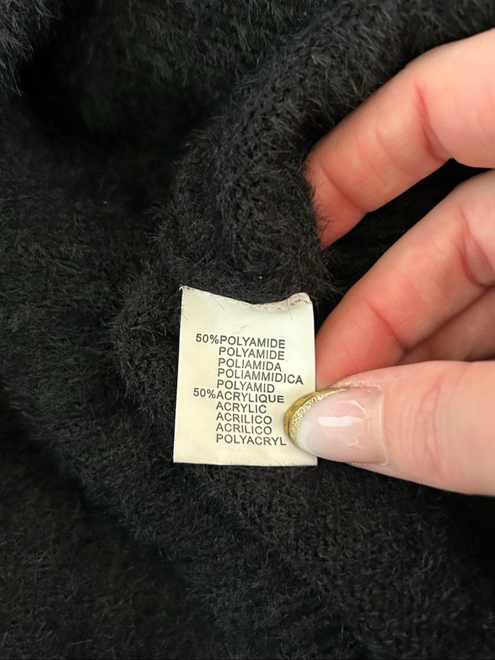 Robe pull noire avec dentelle Fashion taille unique jamais portée - photo numéro 10