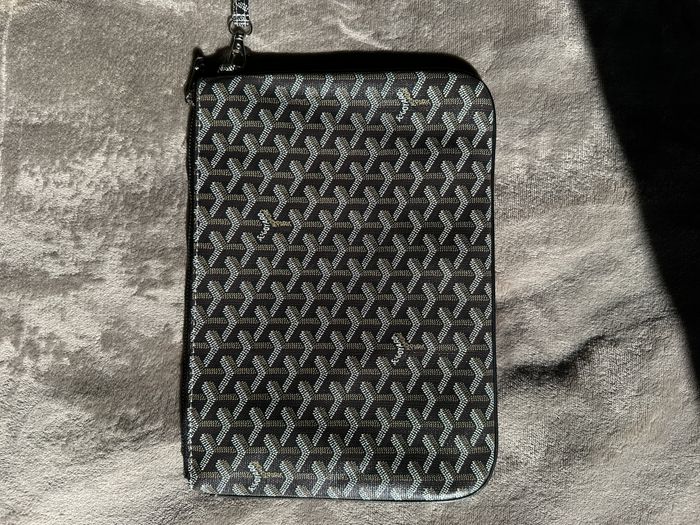 Goyard pochette / clutch monogramme noire - photo numéro 3