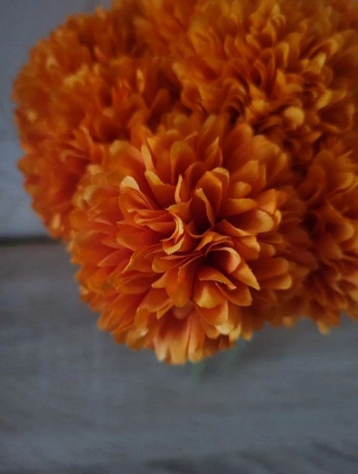 Hortensias artificielles orange - photo numéro 3