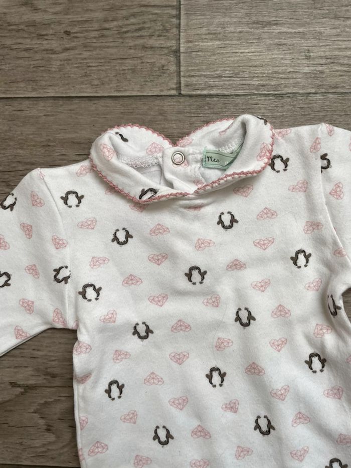 Body col Claudine pingouin mes petits cailloux 6 mois - photo numéro 5