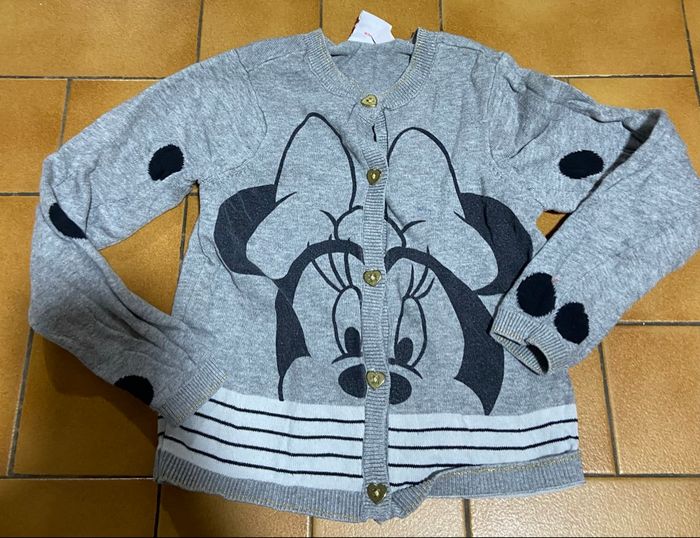 Gilet Minnie gris 4 ans Disney - photo numéro 1