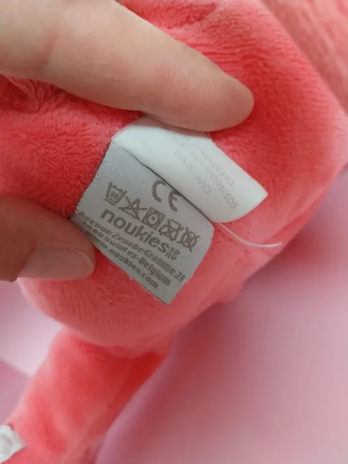 Peluche berceuse hippopotame rose - photo numéro 6