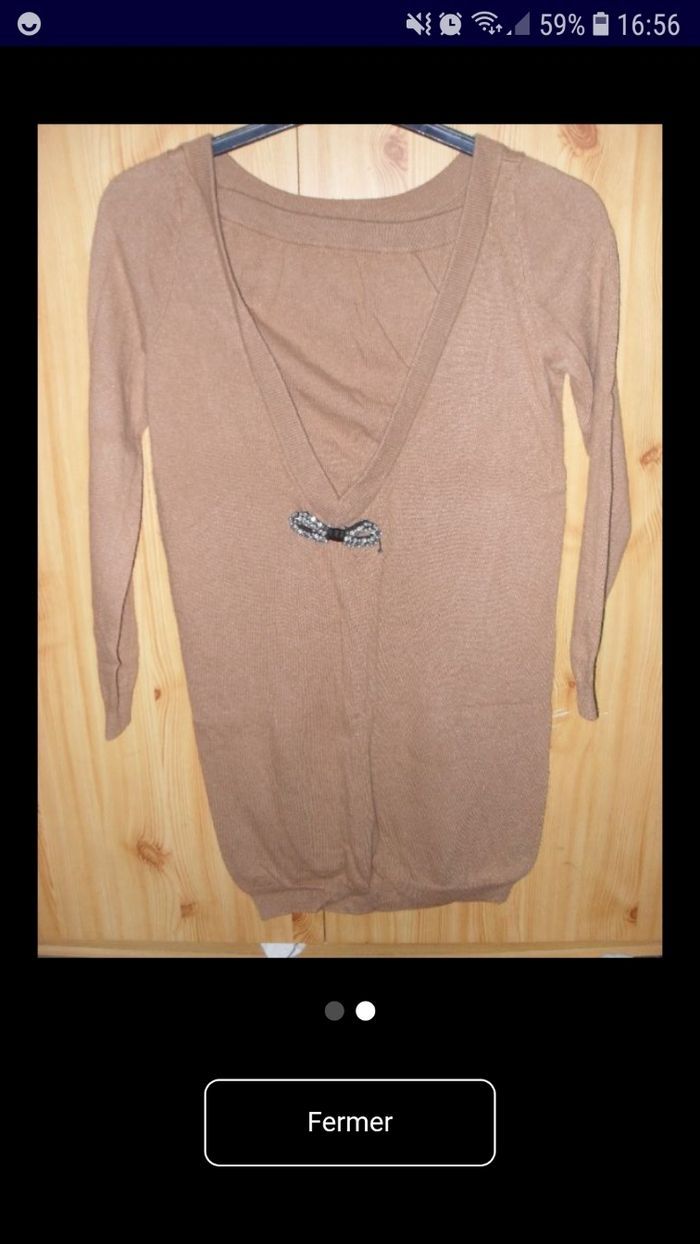 robe marron Sandro - photo numéro 2