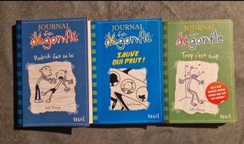 Lot de 3 livre Journal d'un dégonflé 