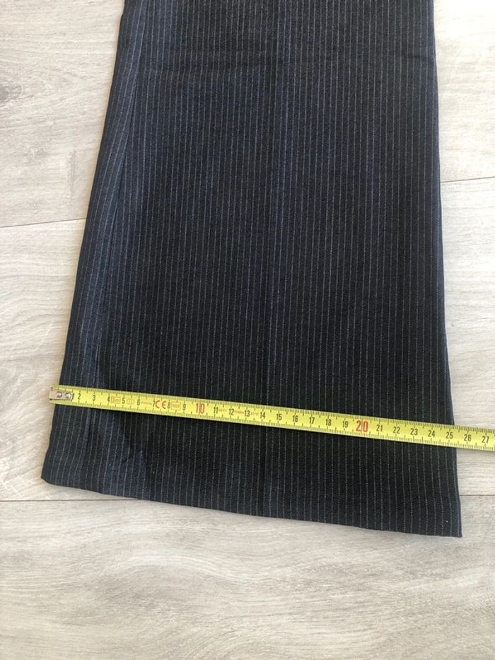 Pantalon tailleur flare jennyfer y2k taille 40 gris rayures tennis - photo numéro 13