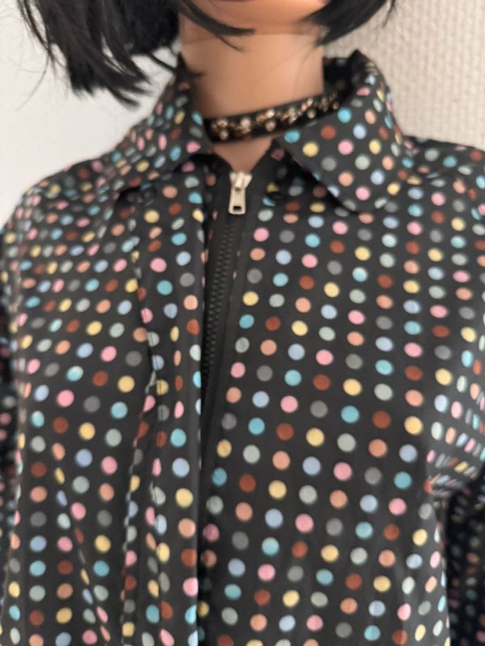 Veste de Pluie Ample style Vintage à Pois - Taille 42 - Petit Prix - photo numéro 2