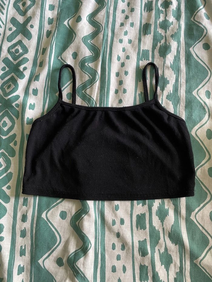 Crop top noir