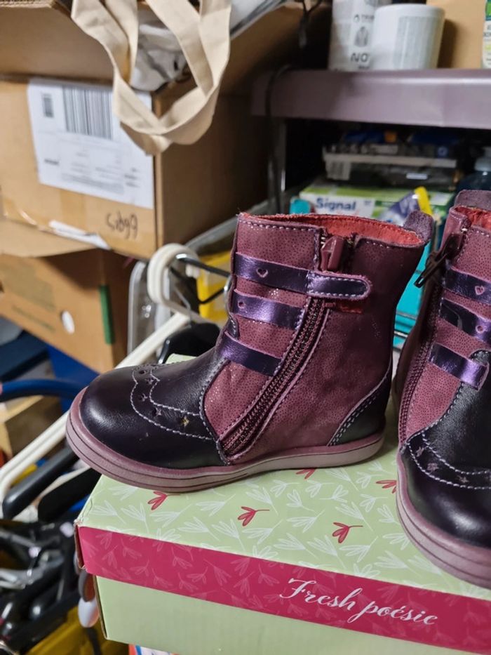 Bottes mi hautes kickers neuves taille 22 - photo numéro 3