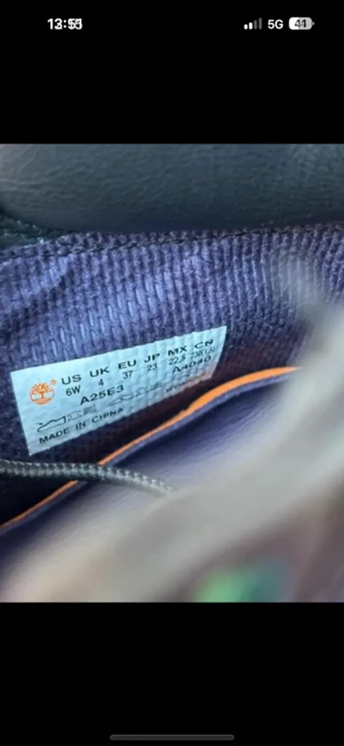 Timberland en tissu premium noir camouflage iris taille 37 - photo numéro 11