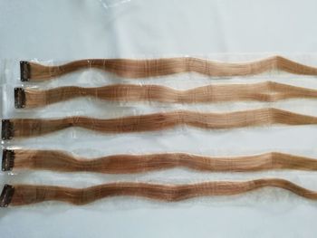 5 RAJOUTS DE CHEVEUX BLOND CENDRÉ NEUF EMBALLÉ