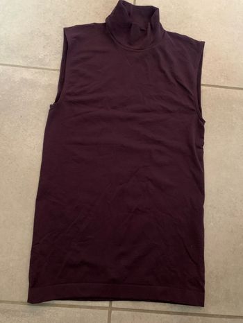 Pull sans manches violet taille 36