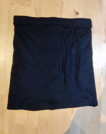 Bustier effet velours noir