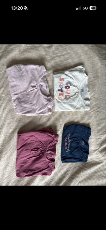 Lot tee shirt manche longue 