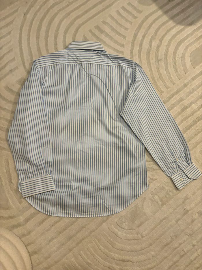 Chemise à rayures bleu homme Zara - photo numéro 10