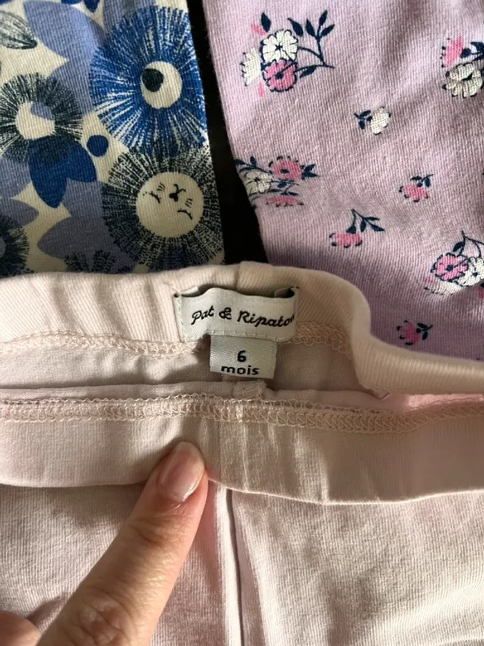 Lot 3 leggings 6 mois - photo numéro 2