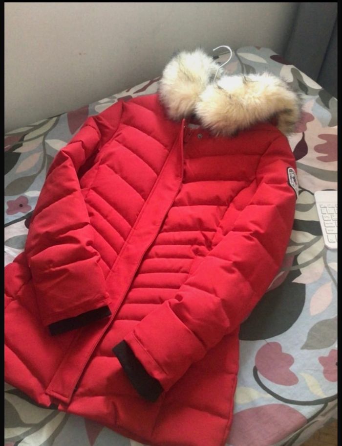 Doudoune manteau rouge de marque  Forestland - photo numéro 3