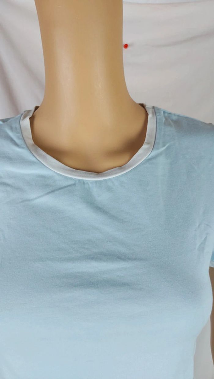 Crop top turquoise - court - avec inscription/ coolcat taille M - photo numéro 3