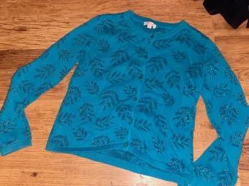 Magnifique veste gilet turquoise
