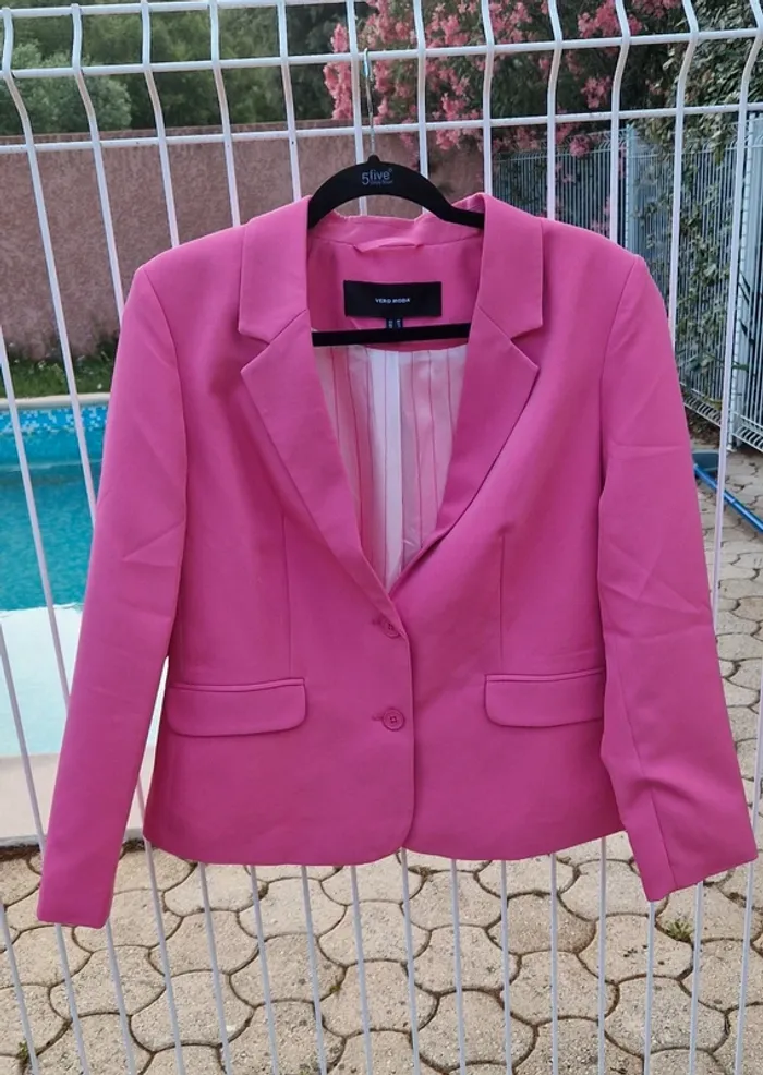 Blazer Vero Moda taille 38 rose - photo numéro 6