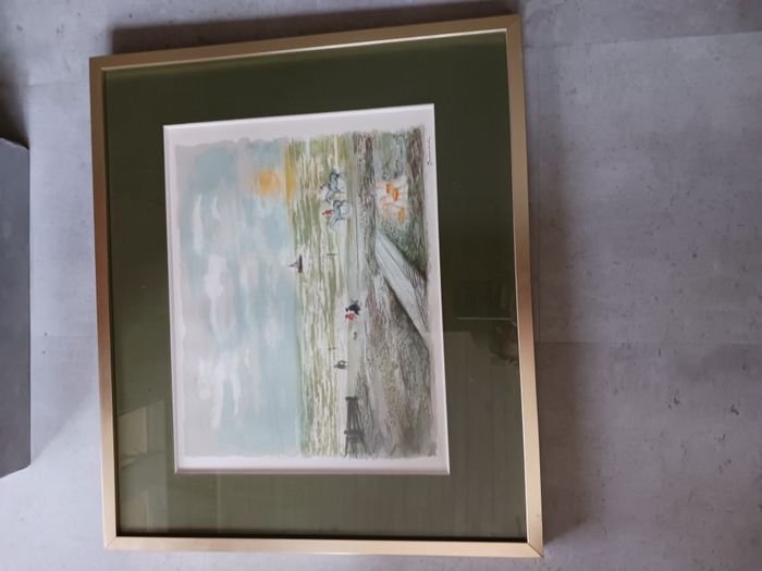 tableau cadre doré 54 x 47 cm