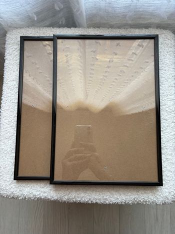 Lot de 2 cadres noirs 