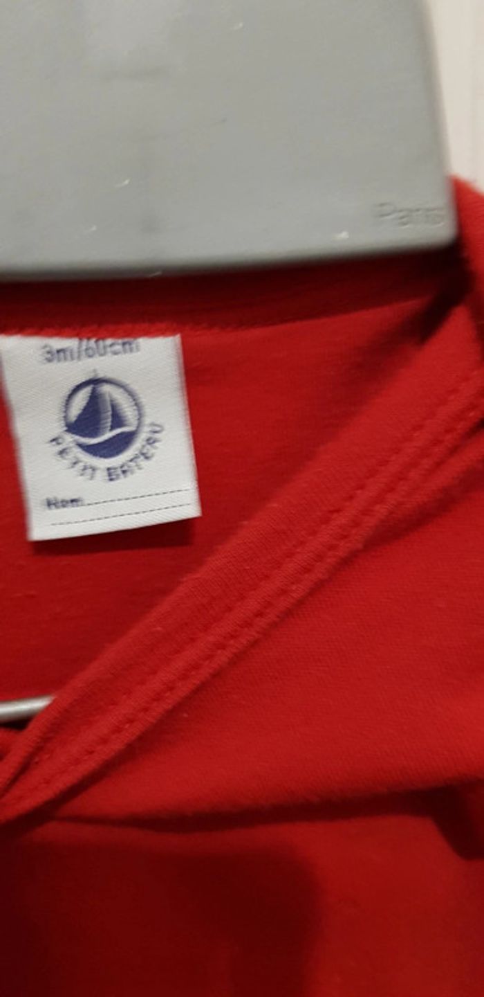 Lot bodies petit bateau 3 mois - photo numéro 3