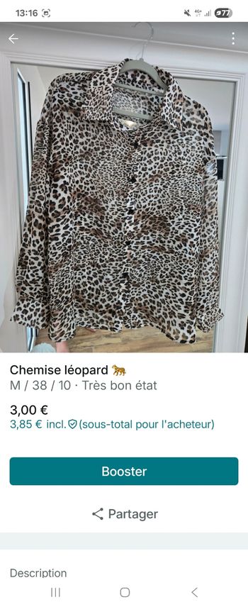 Chemise léopard