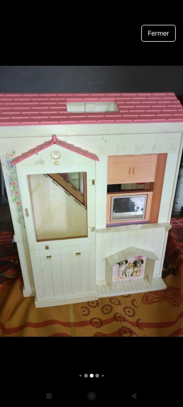 Maison barbie Mattel pliable vintage - photo numéro 2