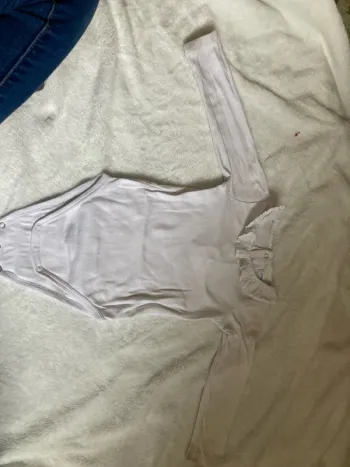 Body blanc à col 12 mois