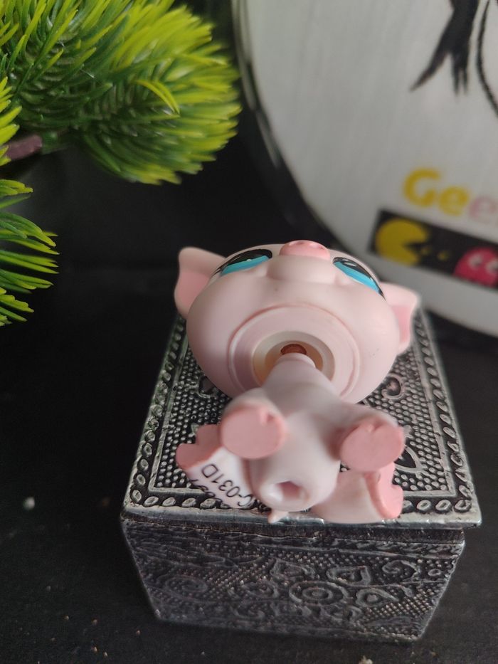 lps00783 My Littlest Petshop Pet Shop LPS Hasbro Cochon Pig 87 305 Monopoly V1 - photo numéro 6