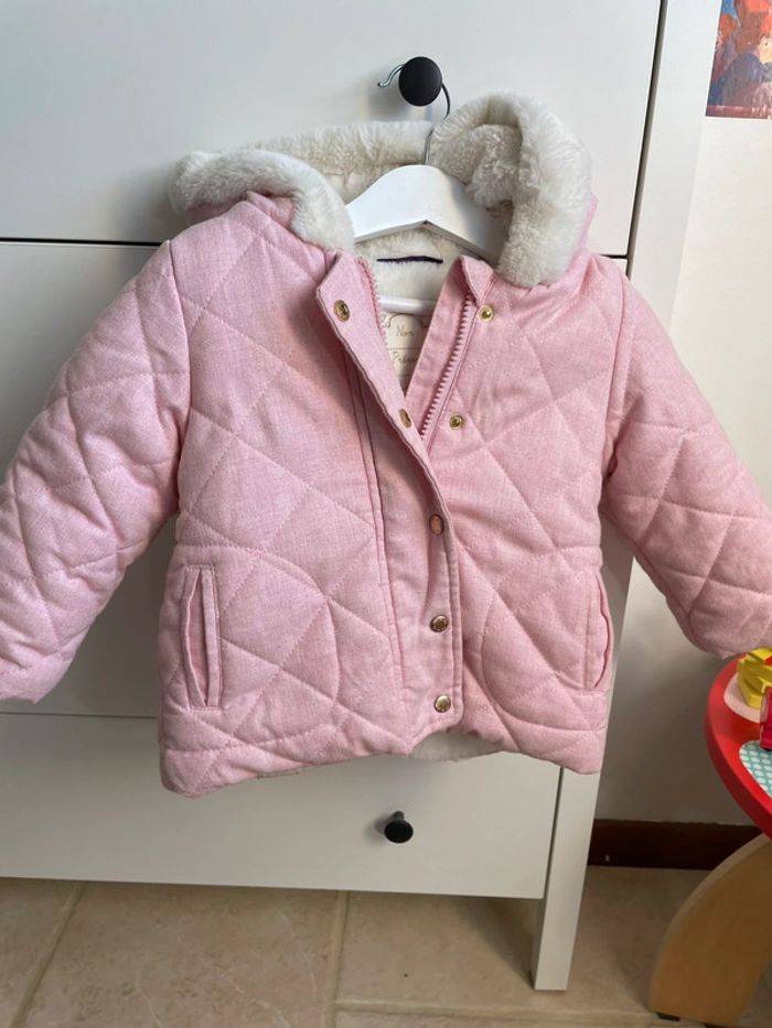 Doudoune doublée fourrure 24 mois