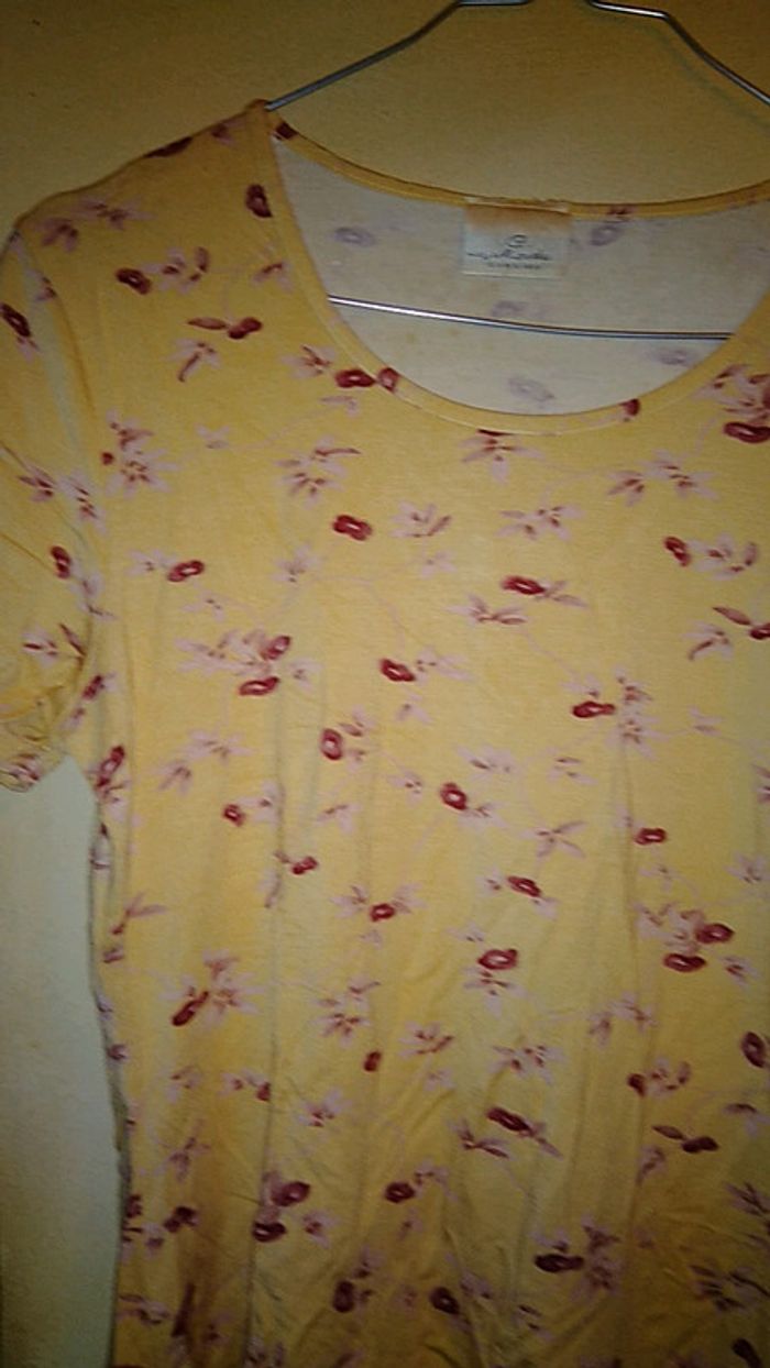 Tee shirt camaïeu imprimer fleurs - photo numéro 2