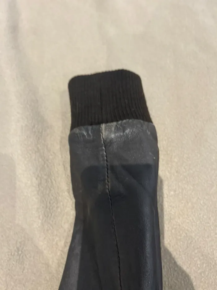 Blouson en cuir Teddy smith - photo numéro 4