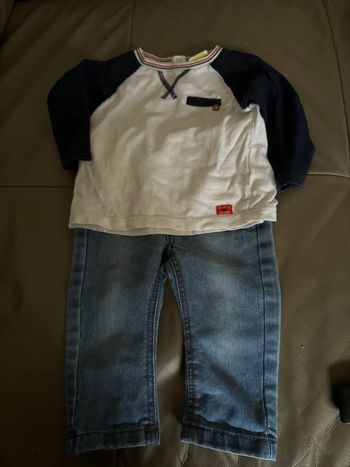 Ensemble tee-shirts manches longues et jeans