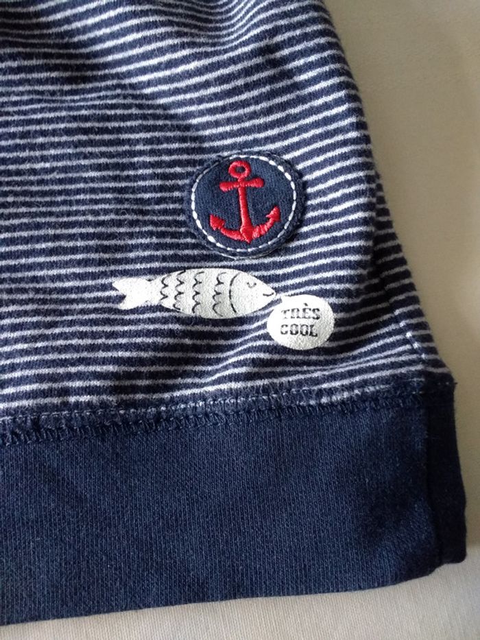 Très joli pull rayé baby club style marin - photo numéro 4
