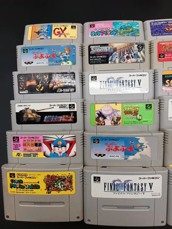 Lot de 28 jeux SFC en loose Japonais - photo numéro 2